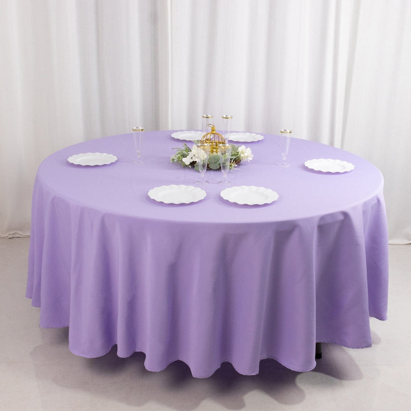 108" Premium Polyester Round Tablecloth Wedding Party Table Linens
