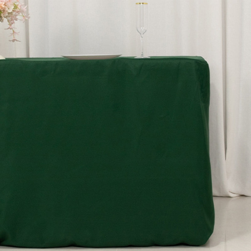 6 ft Fitted Polyester Tablecloth 72" x 30" x 30"