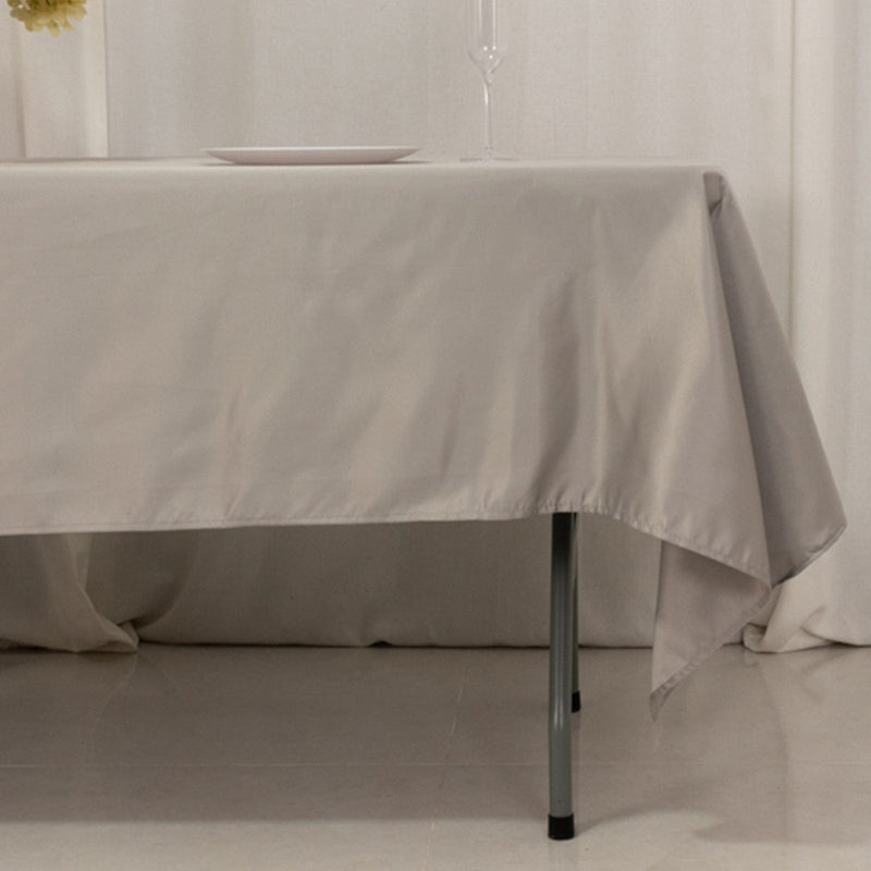 60" x 102" Lamour Satin Rectangular Tablecloth