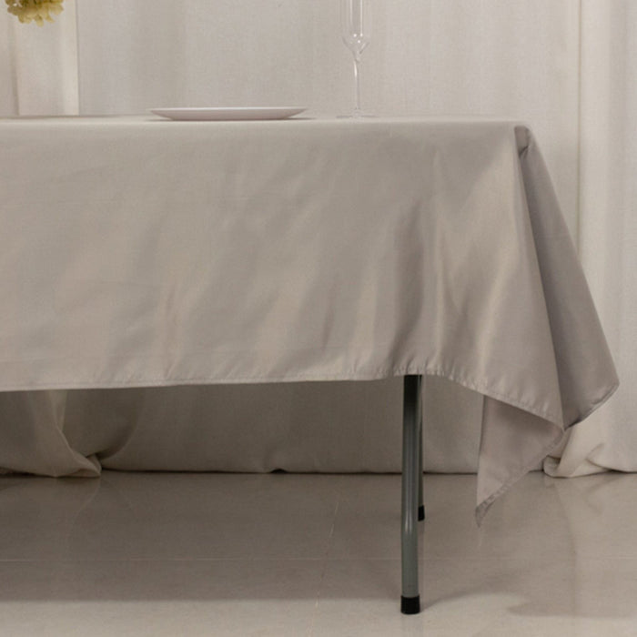 60" x 102" Lamour Satin Rectangular Tablecloth