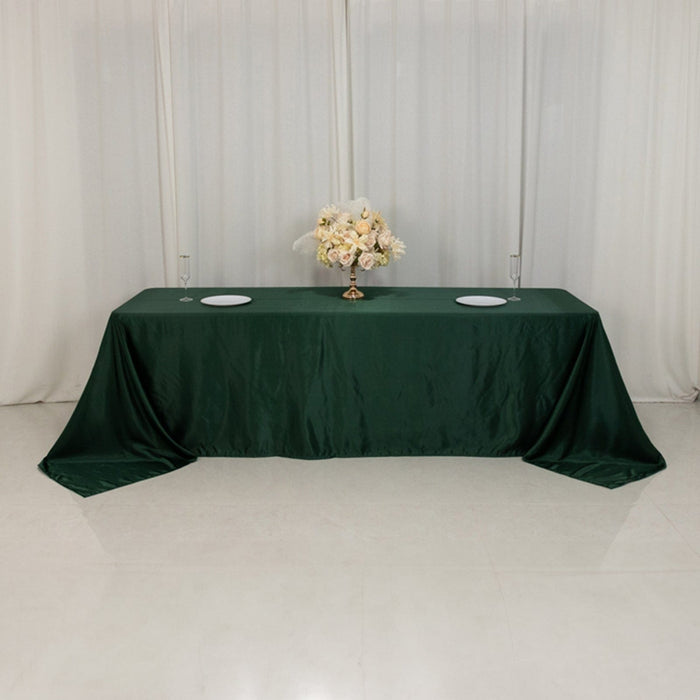 90" x 156" Lamour Satin Rectangular Tablecloth