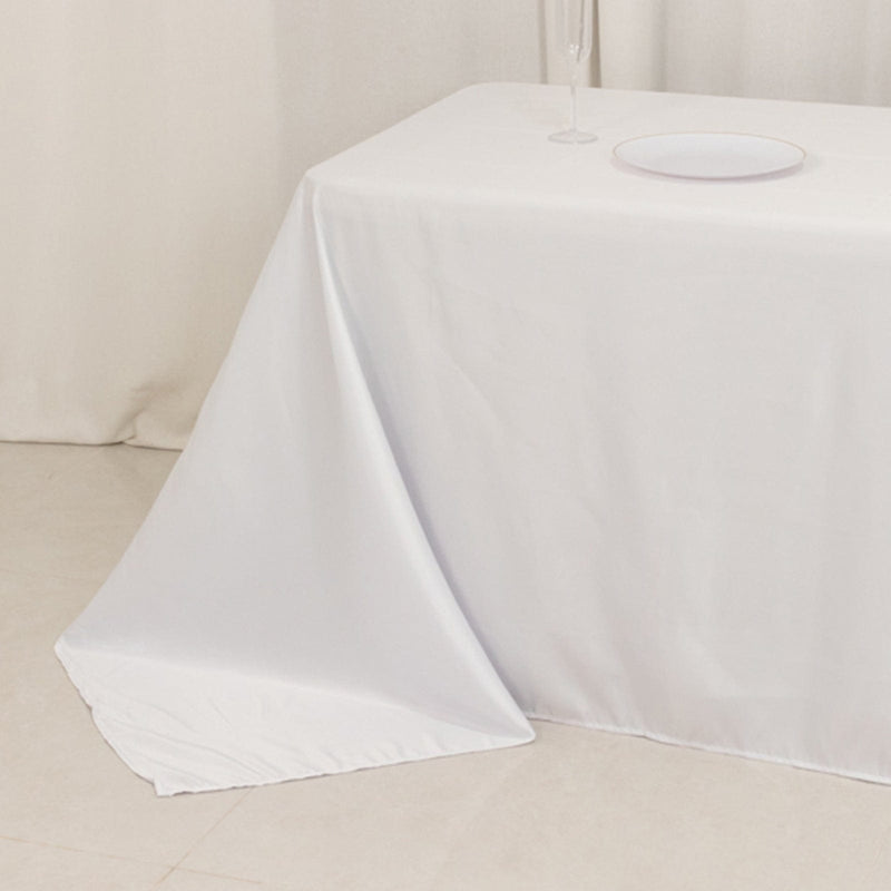 90" x 156" Lamour Satin Rectangular Tablecloth