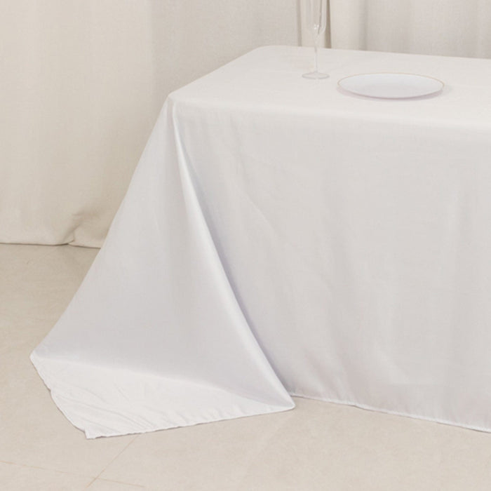 90" x 156" Lamour Satin Rectangular Tablecloth