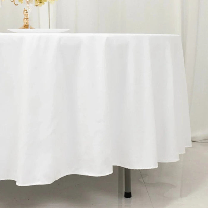 108" Cotton Blend Round Tablecloth for Weddings and Events