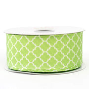 1 1/2" x 10 yards Fancy Grosgrain Ribbon - Apple Green RIB_GEO15_APPL