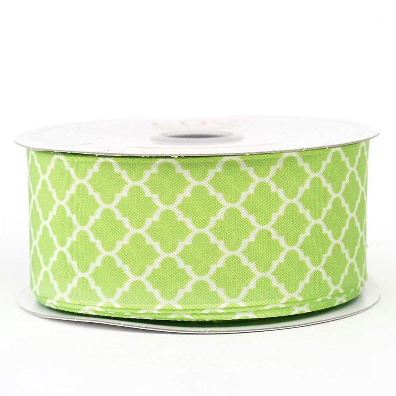 1 1/2" x 10 yards Fancy Grosgrain Ribbon - Apple Green RIB_GEO15_APPL