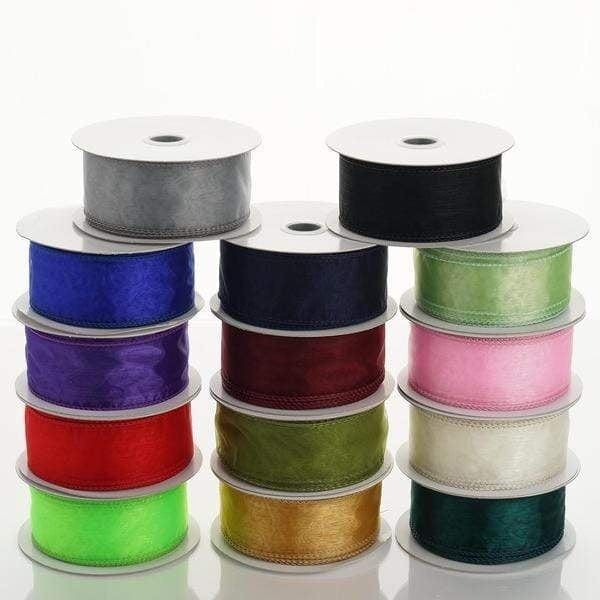 1 1/2" x 10 yards Wired Organza Ribbon