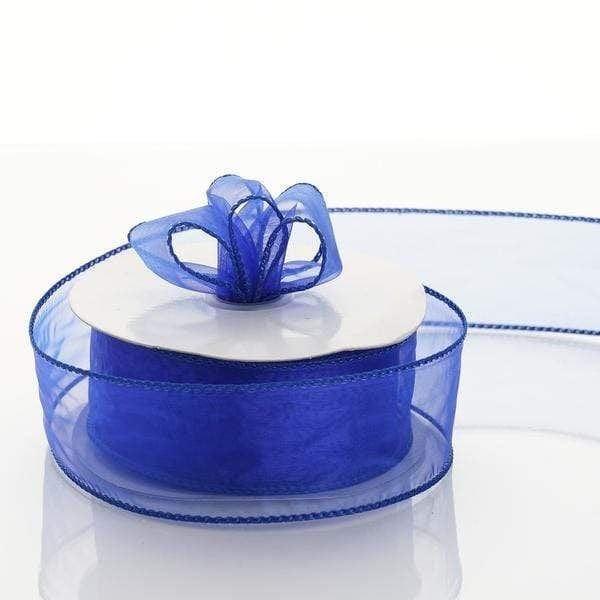 1 1/2" x 10 yards Wired Organza Ribbon