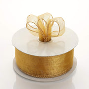 1 1/2" x 10 yards Wired Organza Ribbon RIB_WIRE_15_GOLD