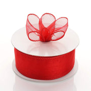 1 1/2" x 10 yards Wired Organza Ribbon RIB_WIRE_15_RED