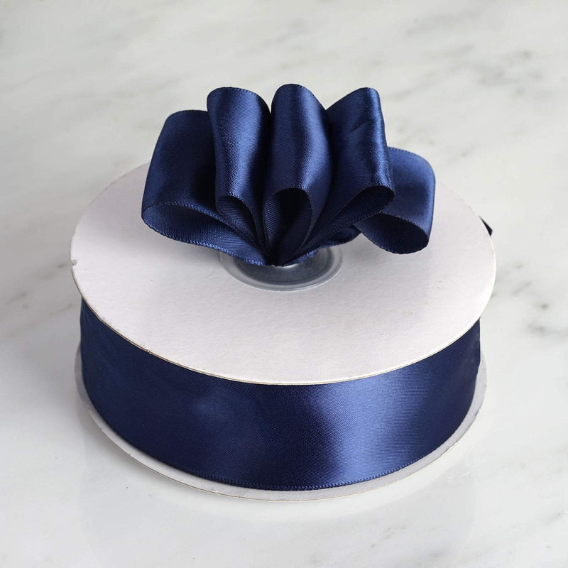 1 1/2" x 50 yards Single Side Satin Ribbon RIB_SATN_15_NAVY