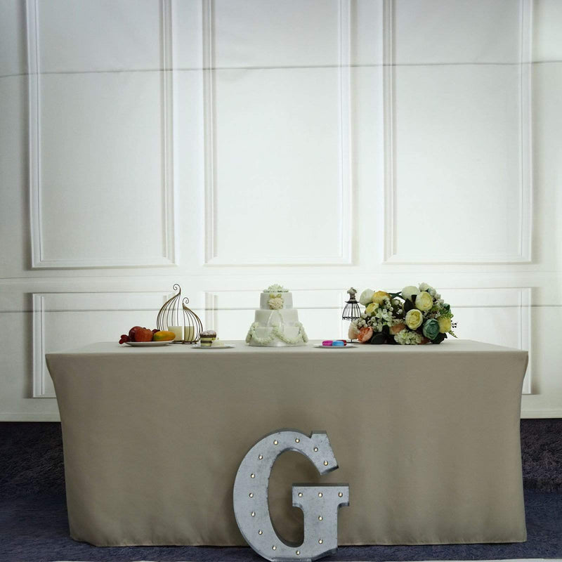 1.7 ft Lighted Metal Marquee Silver Light Up Letter