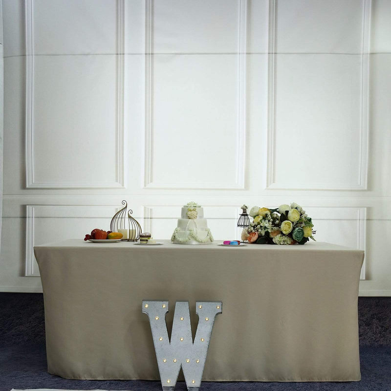 1.7 ft Lighted Metal Marquee Silver Light Up Letter