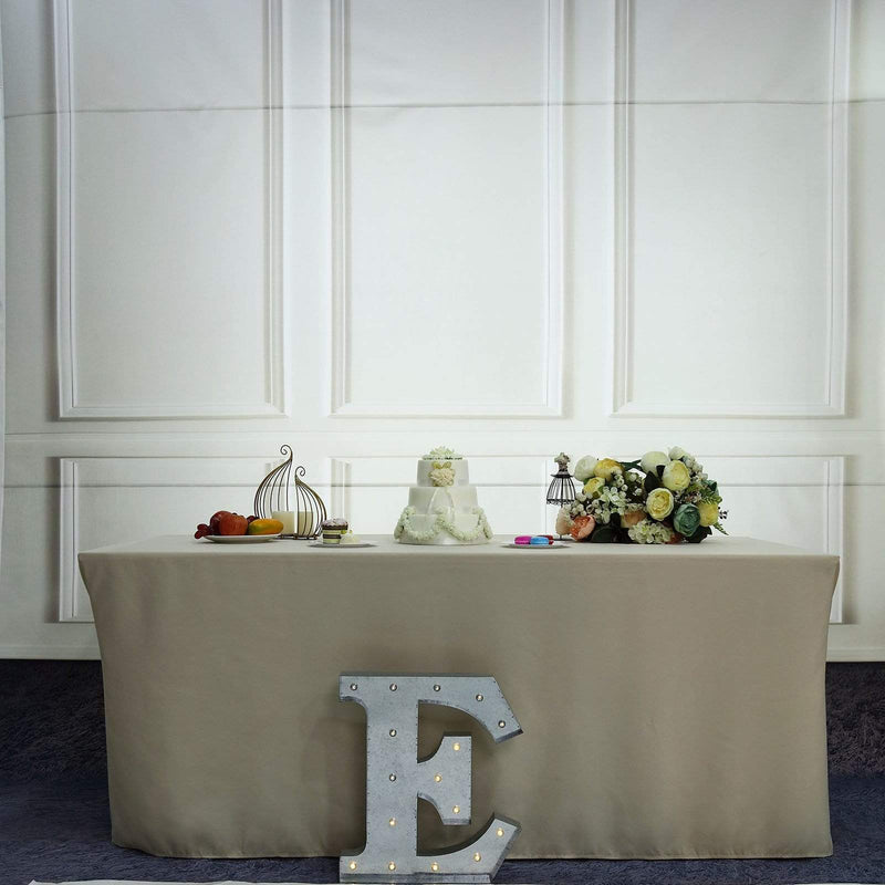 1.7 ft Lighted Metal Marquee Silver Light Up Letter