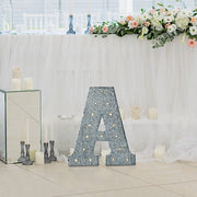 1.7 ft Lighted Metal Marquee Silver Light Up Letter