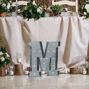 1.7 ft Lighted Metal Marquee Silver Light Up Letter