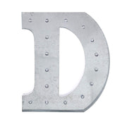 1.7 ft Lighted Metal Marquee Silver Light Up Letter WOD_METLTR01_20_D