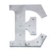 1.7 ft Lighted Metal Marquee Silver Light Up Letter WOD_METLTR01_20_E