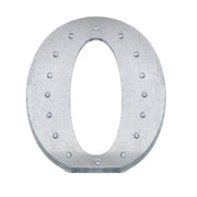 1.7 ft Lighted Metal Marquee Silver Light Up Letter WOD_METLTR01_20_O