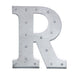 1.7 ft Lighted Metal Marquee Silver Light Up Letter WOD_METLTR01_20_R