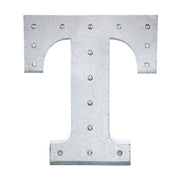 1.7 ft Lighted Metal Marquee Silver Light Up Letter WOD_METLTR01_20_T