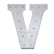 1.7 ft Lighted Metal Marquee Silver Light Up Letter WOD_METLTR01_20_V