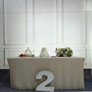 1.7 ft Lighted Metal Marquee Silver Light Up Numbers