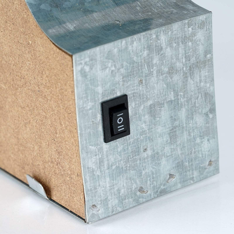 1.7 ft Lighted Metal Marquee Silver Light Up Symbols