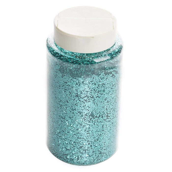 1 lb Jar Sparkly Chunky DIY Art Confetti Glitter BOTT_GLIT_004_TURQ