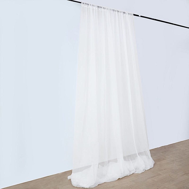 1 Panel 10 x 20 ft Premium Sheer Voile Ceiling Curtain Drape