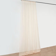 1 Panel 10 x 20 ft Premium Sheer Voile Ceiling Curtain Drape