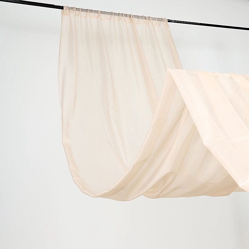 1 Panel 10 x 20 ft Premium Sheer Voile Ceiling Curtain Drape