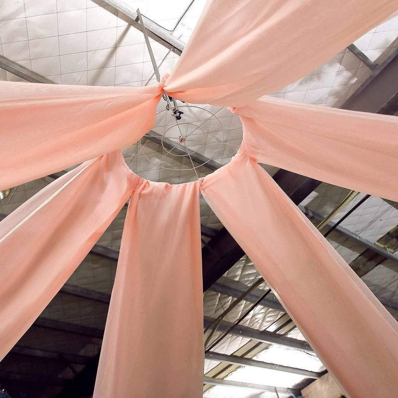 1 Panel 10 x 30 ft Premium Sheer Voile Ceiling Curtains Drapes