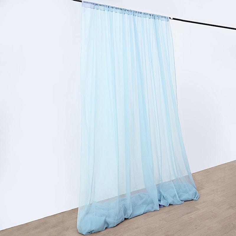 1 Panel 10 x 30 ft Premium Sheer Voile Ceiling Curtains Drapes