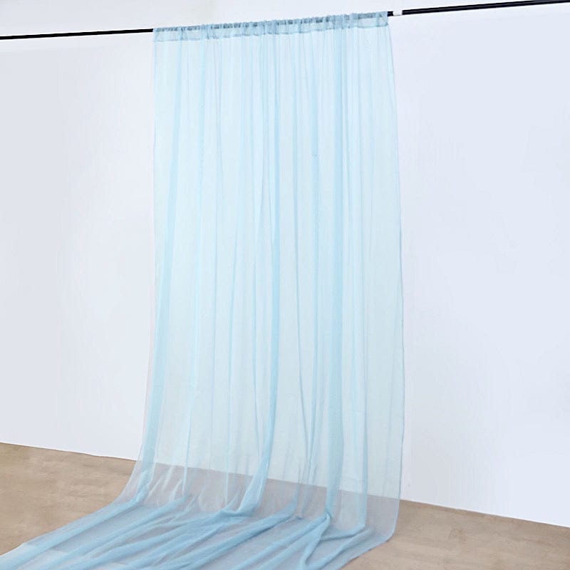 1 Panel 10 x 30 ft Premium Sheer Voile Ceiling Curtains Drapes
