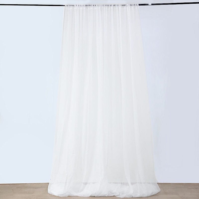 1 Panel 10 x 30 ft Premium Sheer Voile Ceiling Curtains Drapes