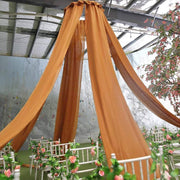 1 Panel 10 x 30 ft Premium Sheer Voile Ceiling Curtains Drapes CUR_PANORGZ_30_GOLD