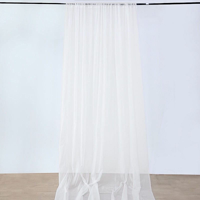 1 Panel 10 x 40 ft Premium Sheer Voile Ceiling Curtains Drapes