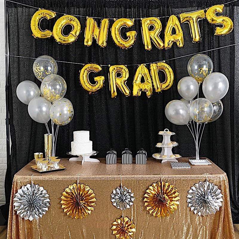 1 pc 16" Mylar Foil Balloon - Gold Letters