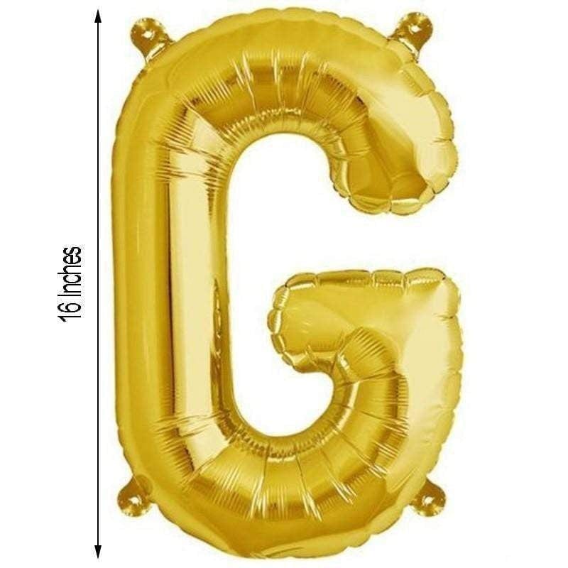 1 pc 16" Mylar Foil Balloon - Gold Letters