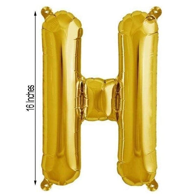 1 pc 16" Mylar Foil Balloon - Gold Letters