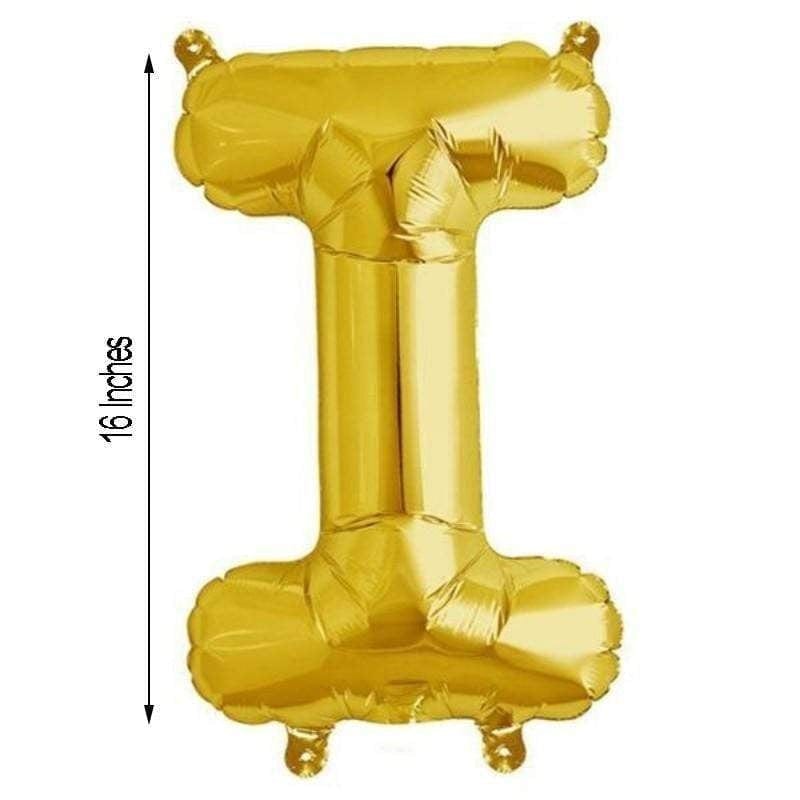 1 pc 16" Mylar Foil Balloon - Gold Letters