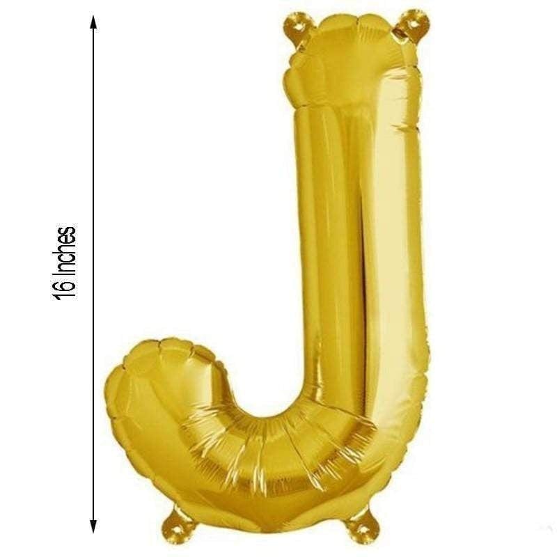 1 pc 16" Mylar Foil Balloon - Gold Letters