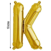 1 pc 16" Mylar Foil Balloon - Gold Letters