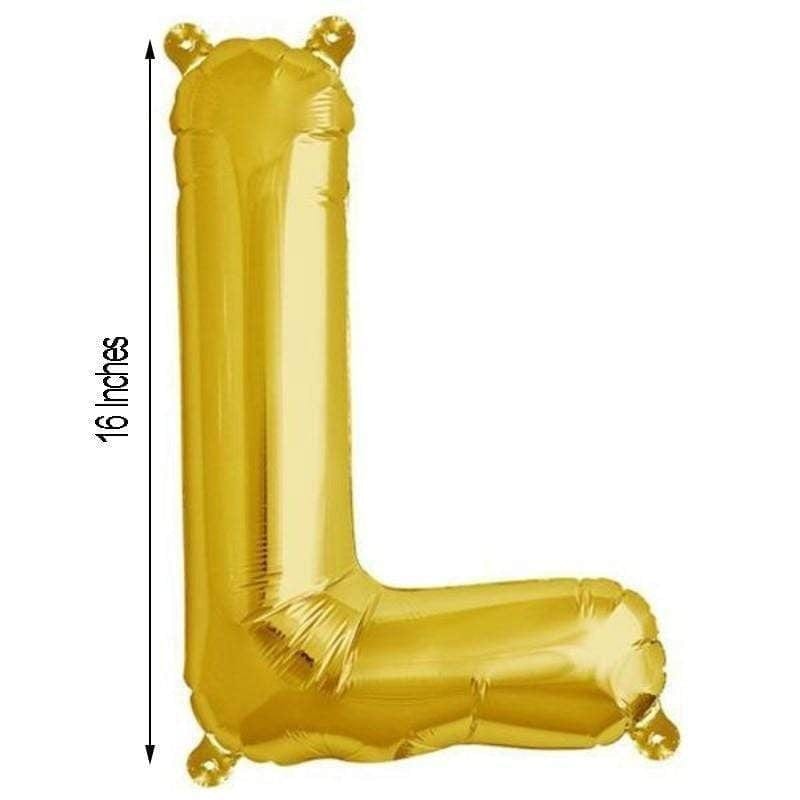 1 pc 16" Mylar Foil Balloon - Gold Letters