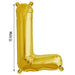 1 pc 16" Mylar Foil Balloon - Gold Letters