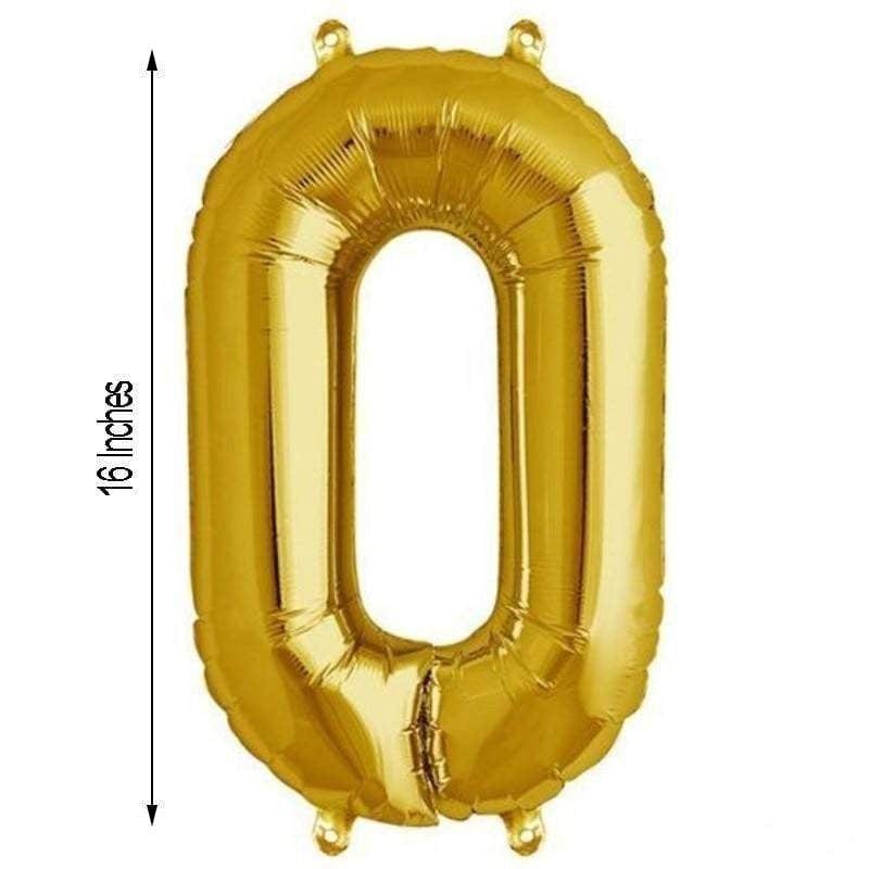 1 pc 16" Mylar Foil Balloon - Gold Letters