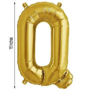 1 pc 16" Mylar Foil Balloon - Gold Letters