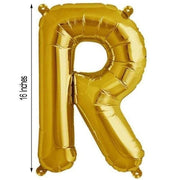 1 pc 16" Mylar Foil Balloon - Gold Letters