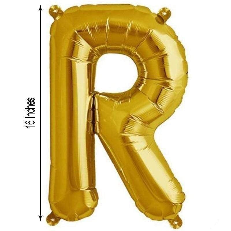 1 pc 16" Mylar Foil Balloon - Gold Letters